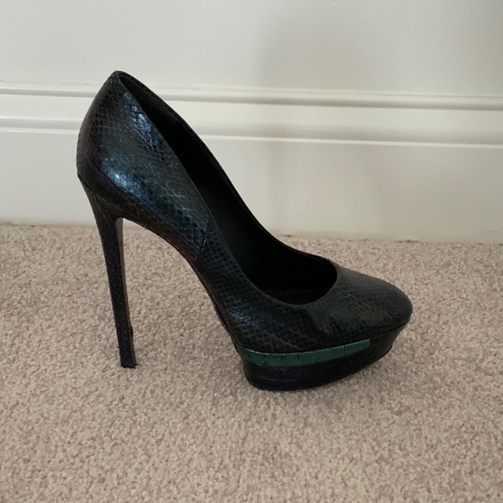 B Brian Atwood platform Snake Pumps